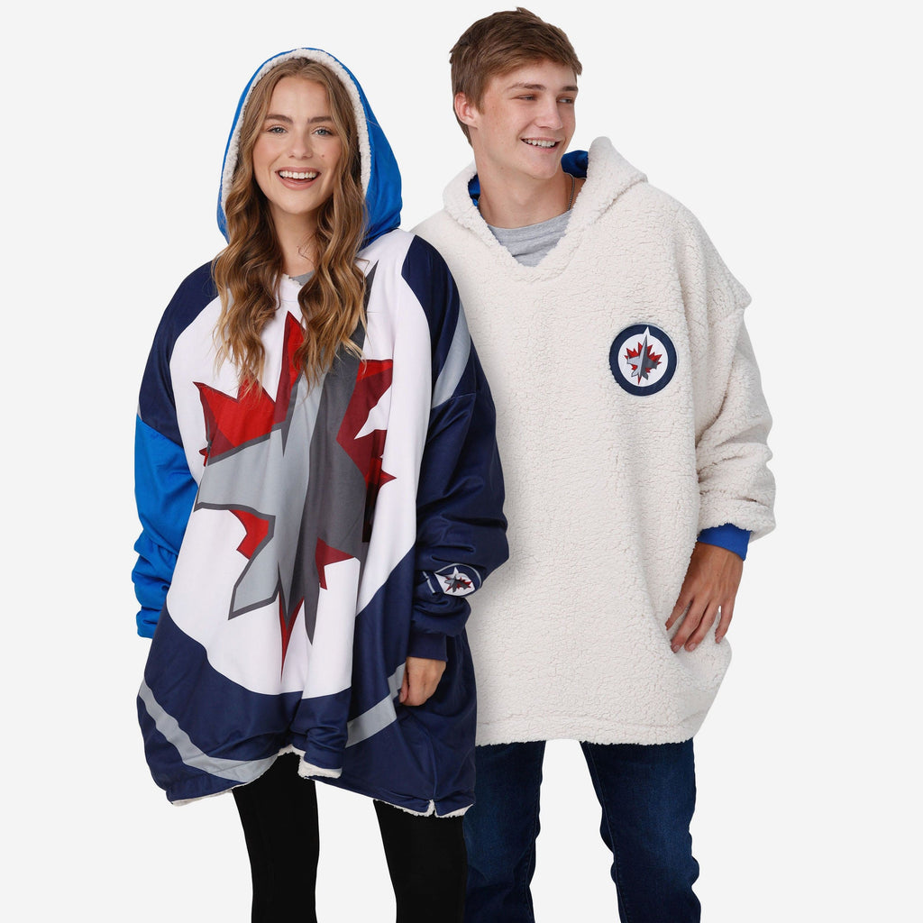 Winnipeg Jets Reversible Colorblock Hoodeez FOCO - FOCO.com