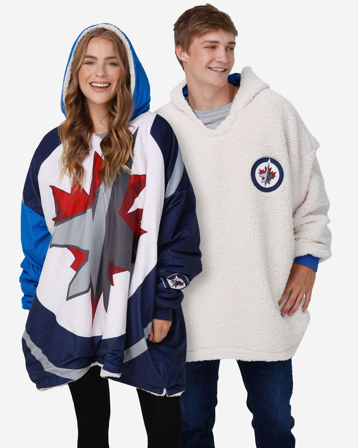 Winnipeg Jets Reversible Colorblock Hoodeez FOCO - FOCO.com