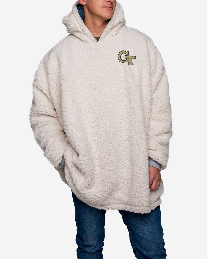 Georgia Tech Yellow Jackets Reversible Big Logo Hoodeez FOCO - FOCO.com