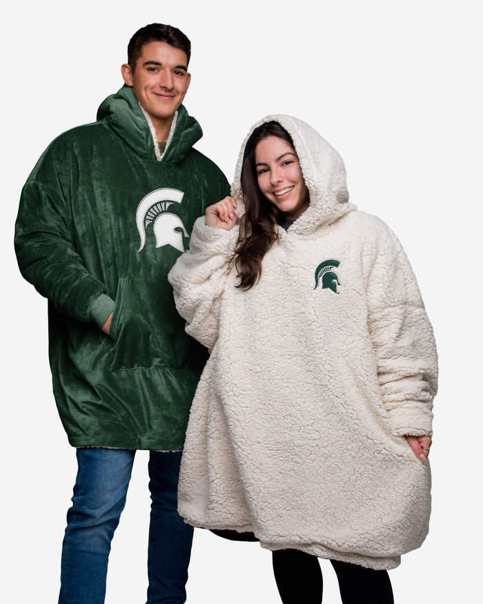 Michigan State Spartans Reversible Big Logo Hoodeez FOCO - FOCO.com