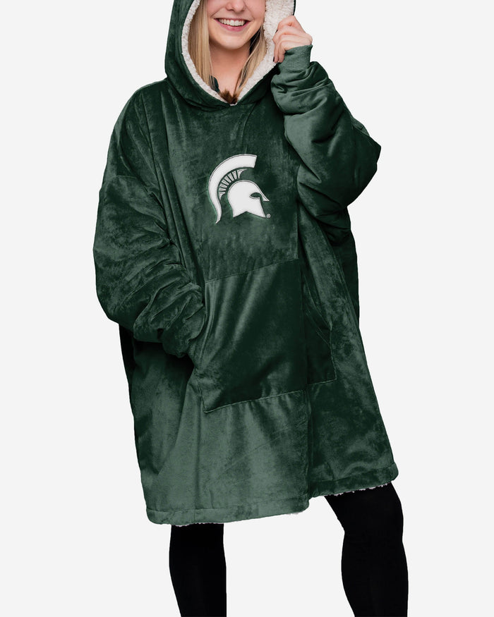 Michigan State Spartans Reversible Big Logo Hoodeez FOCO - FOCO.com