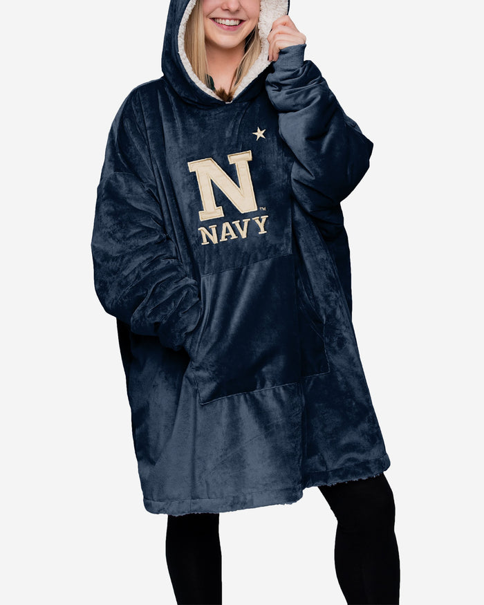 Navy Midshipmen Reversible Big Logo Hoodeez FOCO - FOCO.com