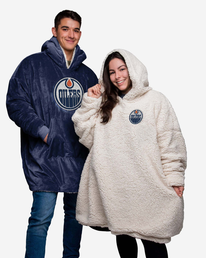 Edmonton Oilers Reversible Big Logo Hoodeez FOCO - FOCO.com