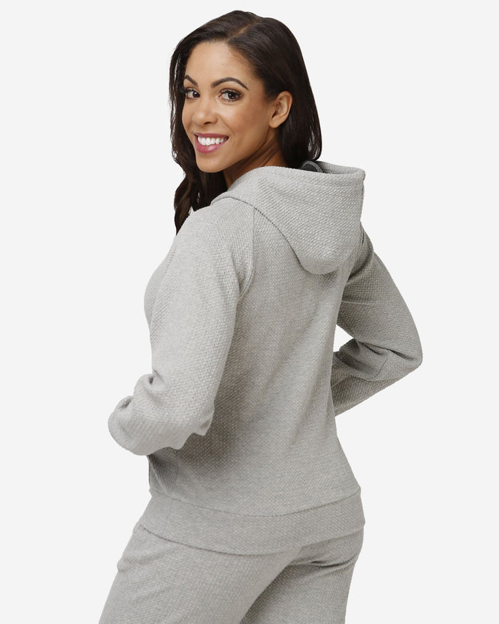 Chicago Bears Womens Gray Woven Hoodie FOCO - FOCO.com