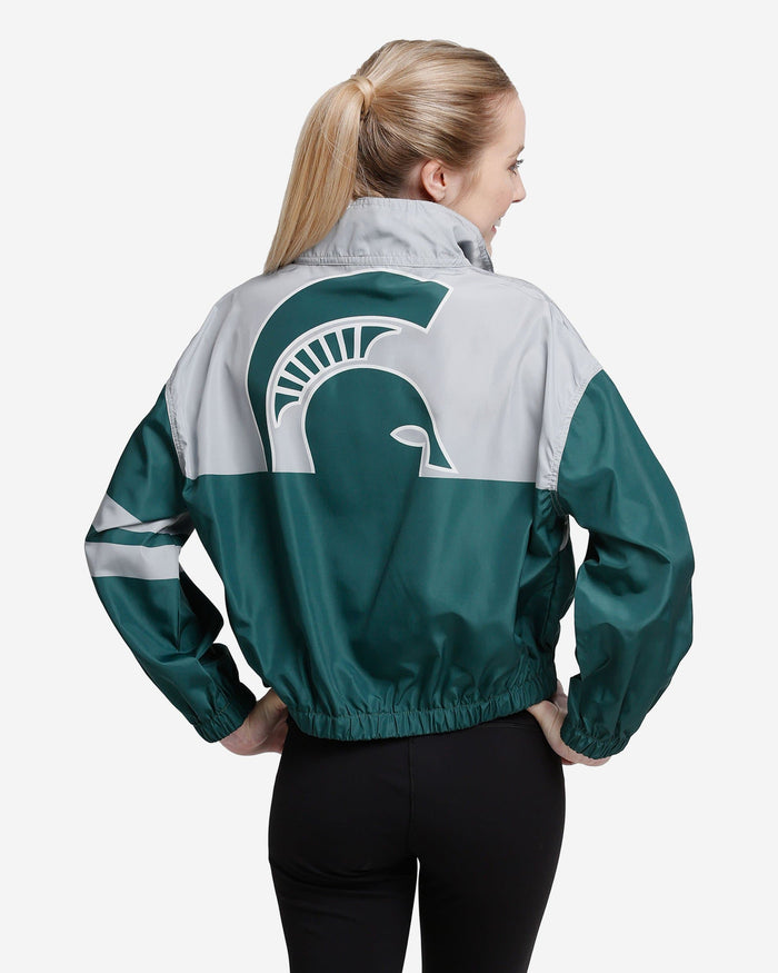 Michigan State Spartans Womens Winning Play Windbreaker FOCO - FOCO.com