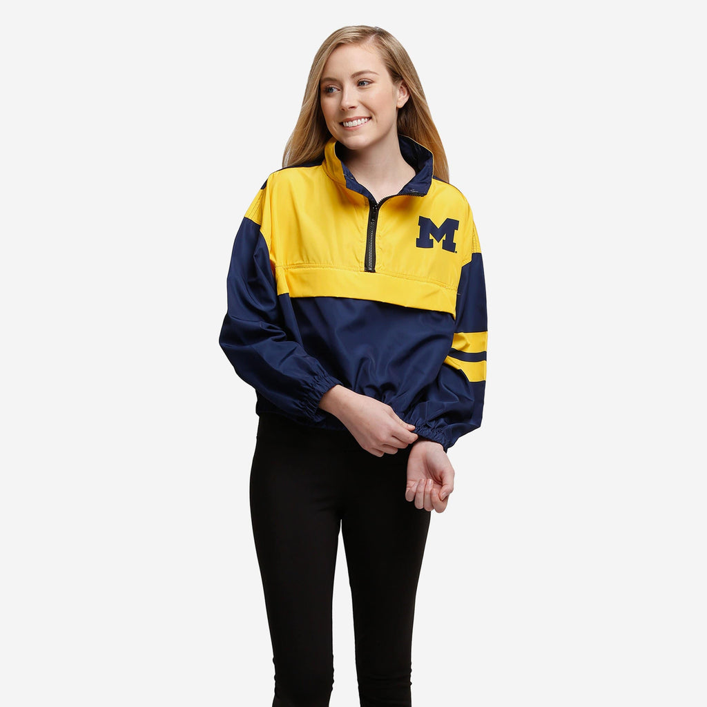 Michigan Wolverines Womens Winning Play Windbreaker FOCO S - FOCO.com