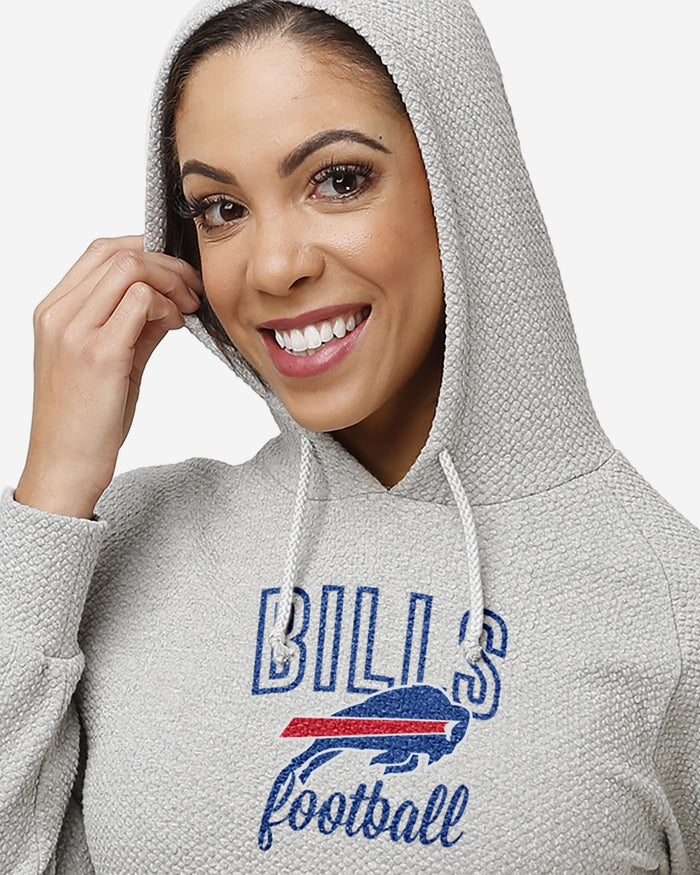 Buffalo Bills Womens Gray Woven Hoodie FOCO - FOCO.com