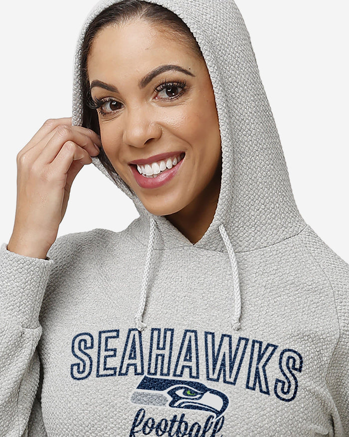 Seattle Seahawks Womens Gray Woven Hoodie FOCO - FOCO.com