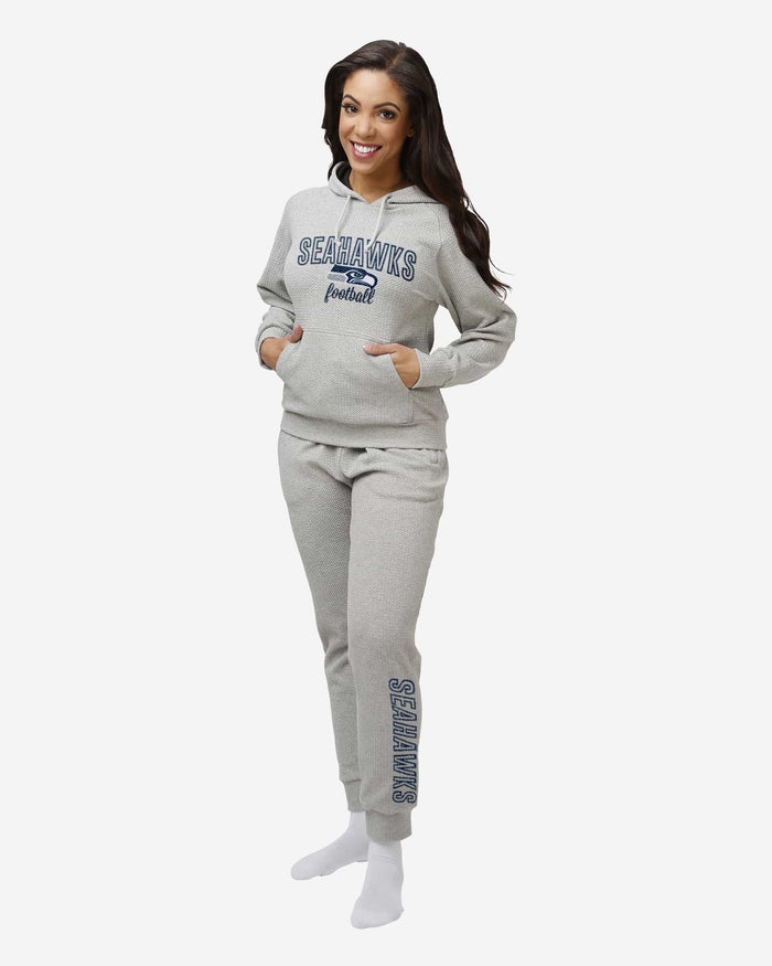 Seattle Seahawks Womens Gray Woven Hoodie FOCO - FOCO.com