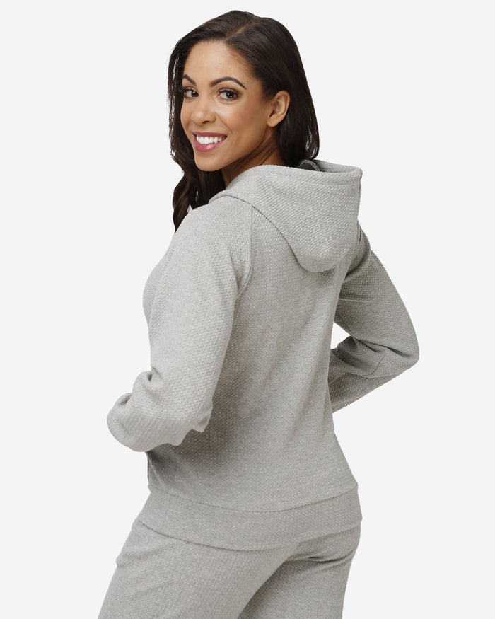 Cleveland Browns Womens Gray Woven Hoodie FOCO - FOCO.com