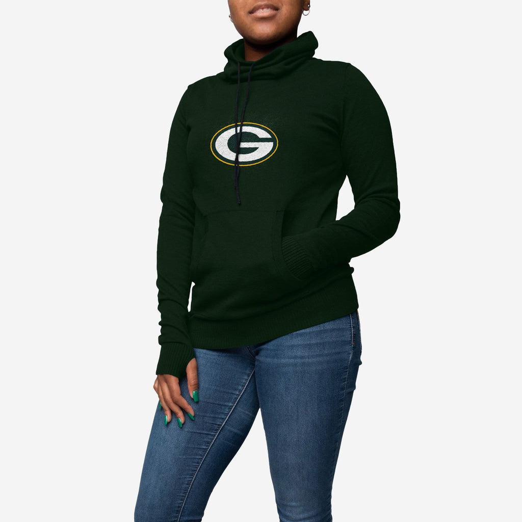 Green Bay Packers Womens Cowl Neck Sweater FOCO S - FOCO.com