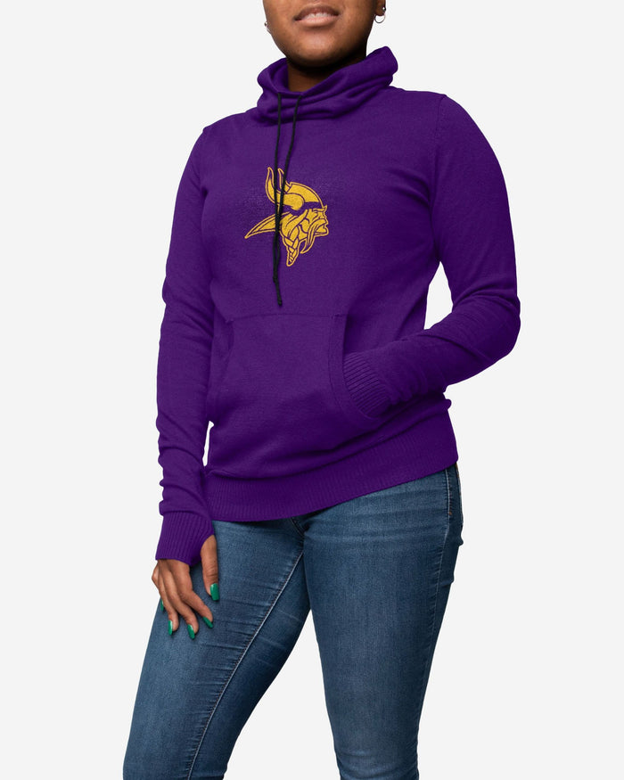 Minnesota Vikings Womens Cowl Neck Sweater FOCO S - FOCO.com