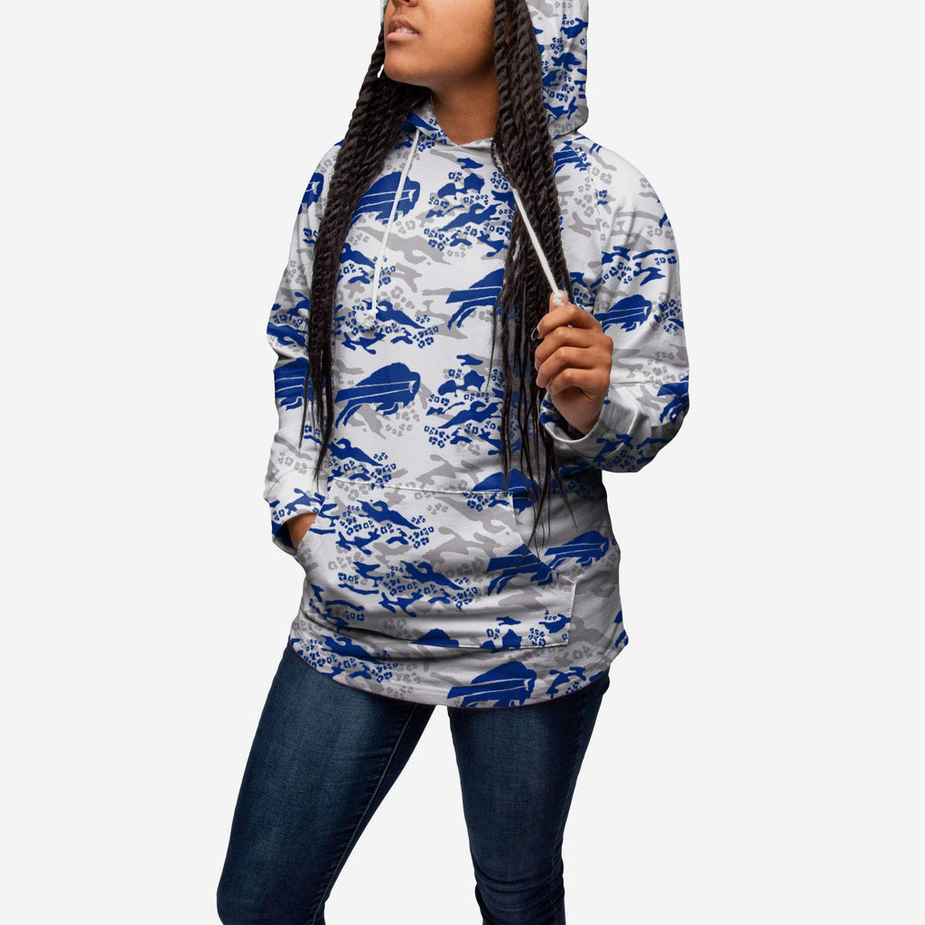 Buffalo Bills Womens Leopard Camo Hoodie FOCO - FOCO.com