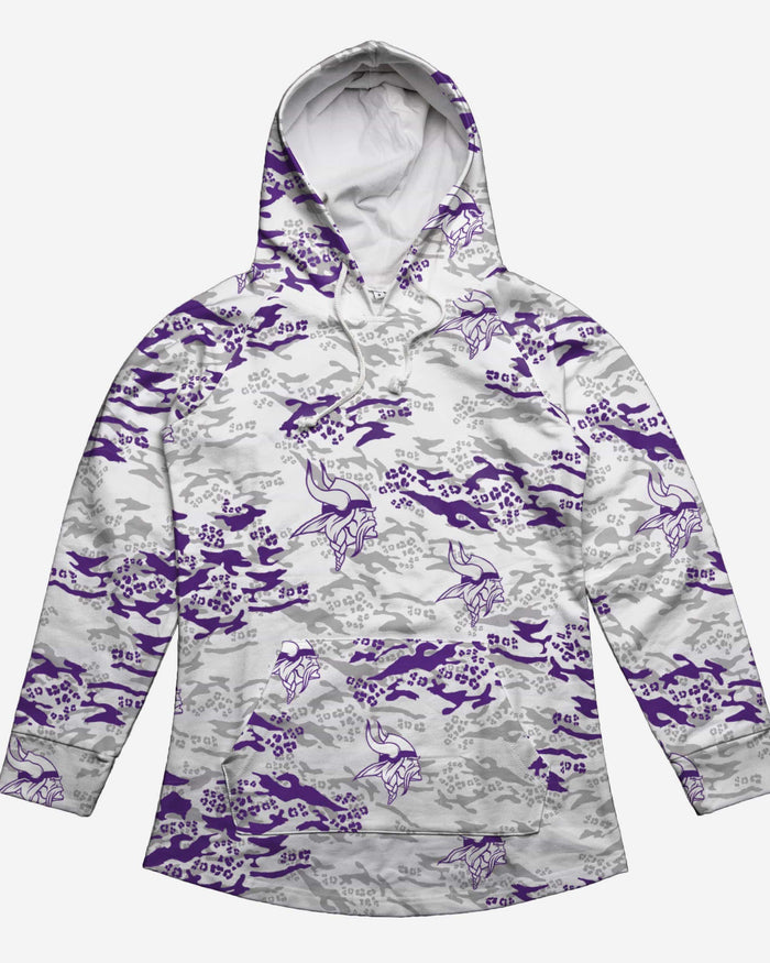 Minnesota Vikings Womens Leopard Camo Hoodie FOCO - FOCO.com