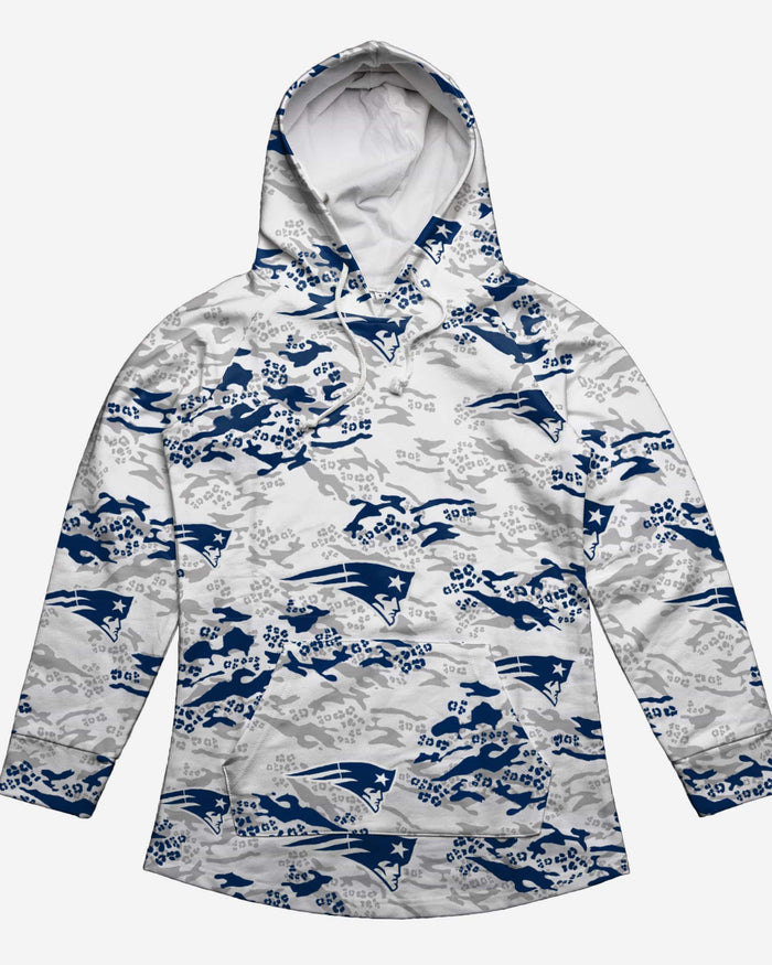 New England Patriots Womens Leopard Camo Hoodie FOCO - FOCO.com