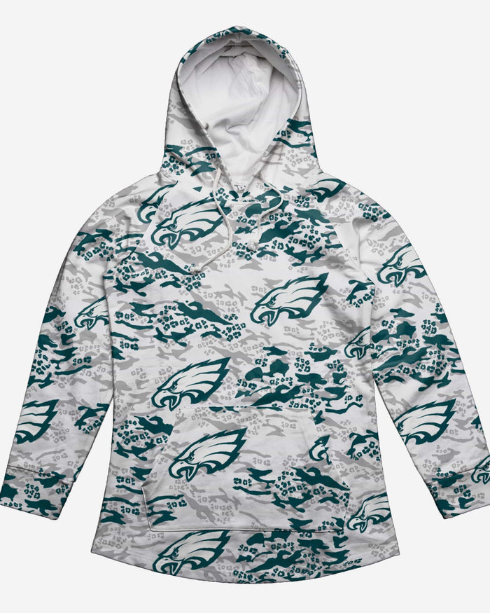 Philadelphia Eagles Womens Leopard Camo Hoodie FOCO - FOCO.com