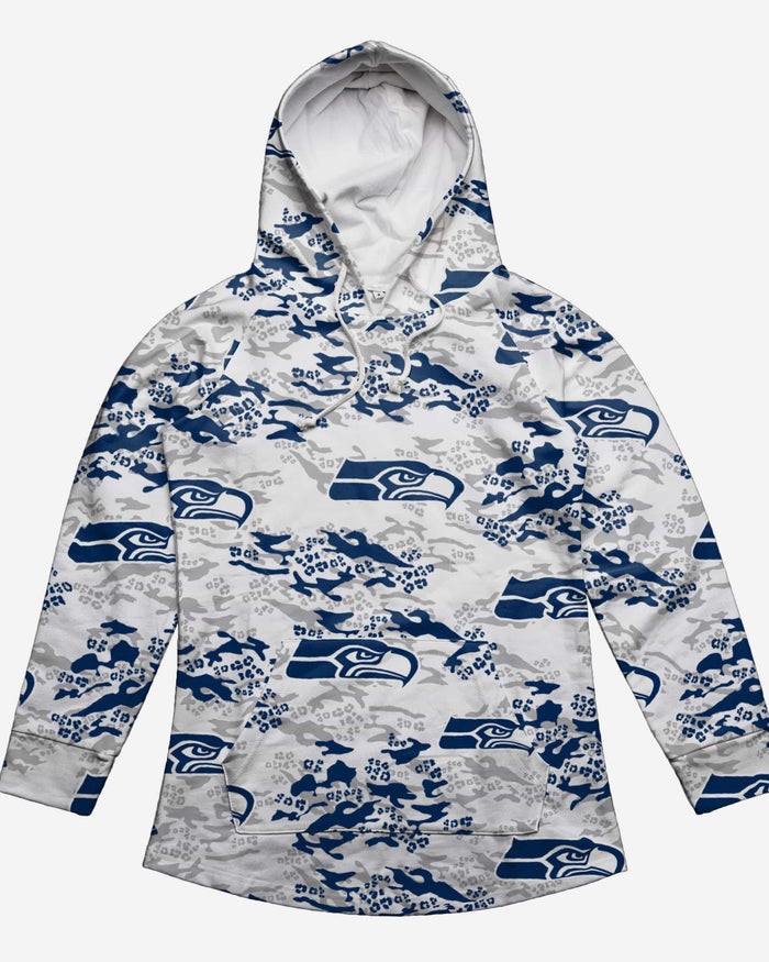 Seattle Seahawks Womens Leopard Camo Hoodie FOCO - FOCO.com