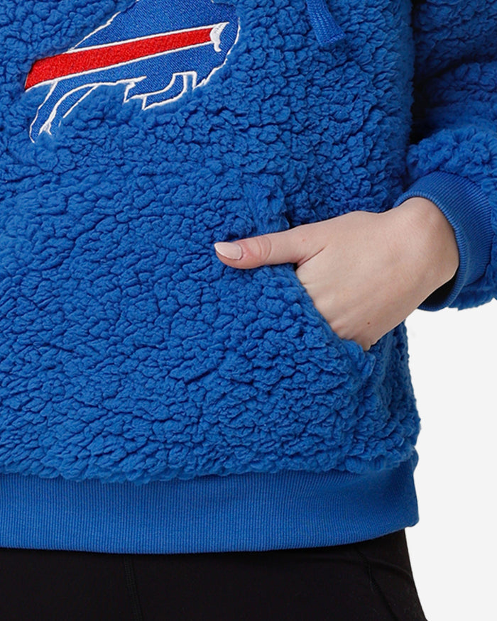 Buffalo Bills Womens Sherpa Hooded Sweatshirt FOCO - FOCO.com