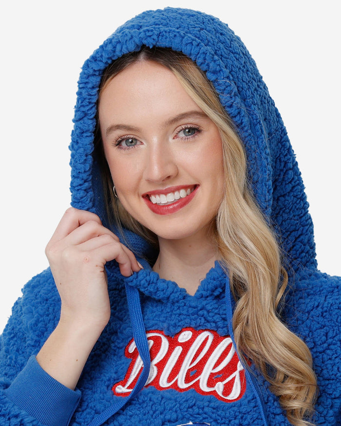 Buffalo Bills Womens Sherpa Hooded Sweatshirt FOCO - FOCO.com