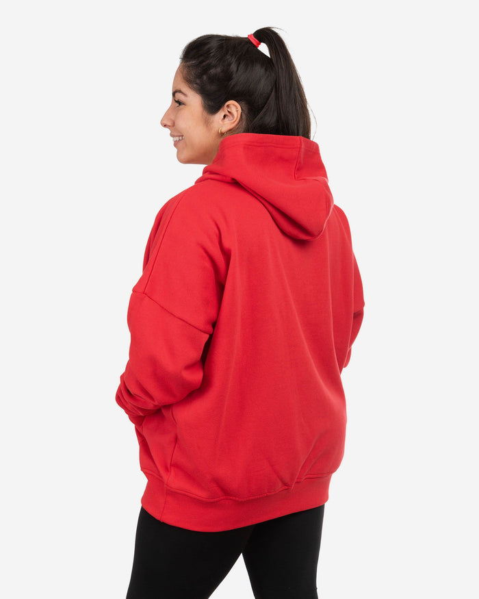 Kansas City Chiefs Womens Solid Oversized Hoodie FOCO - FOCO.com