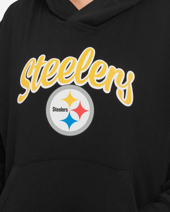 Pittsburgh Steelers Womens Solid Oversized Hoodie FOCO - FOCO.com