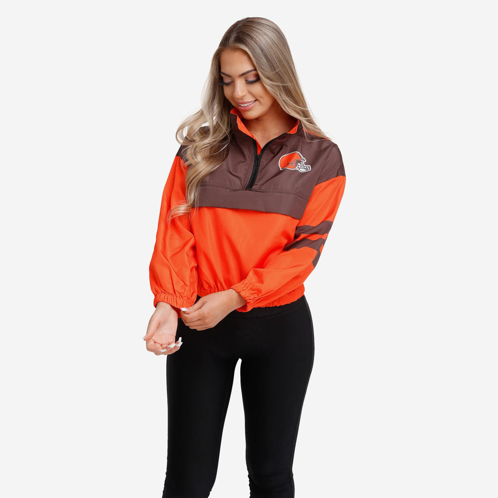 Cleveland Browns Womens Winning Play Windbreaker FOCO S - FOCO.com