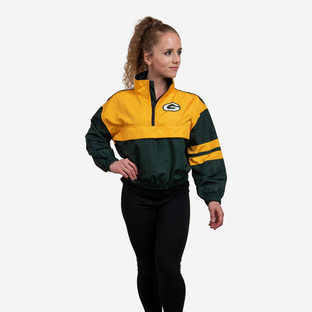 Green Bay Packers Womens Winning Play Windbreaker FOCO S - FOCO.com