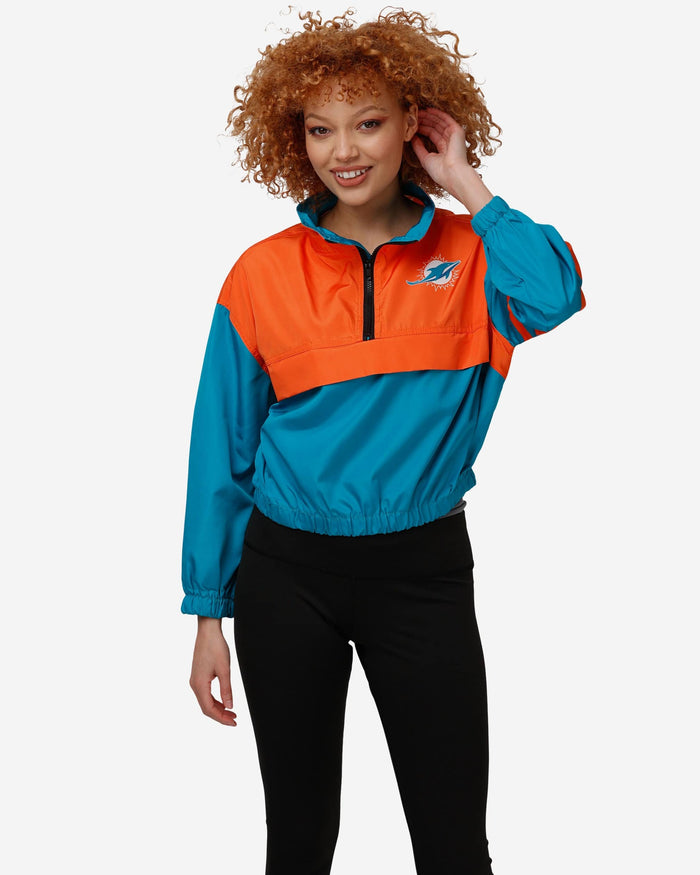 Miami Dolphins Womens Winning Play Windbreaker FOCO S - FOCO.com