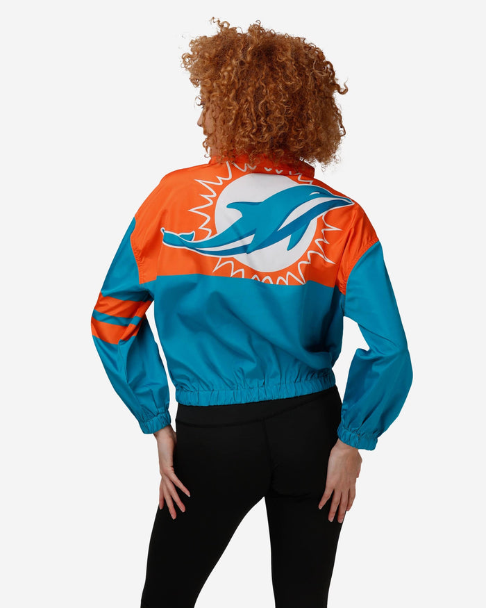 Miami Dolphins Womens Winning Play Windbreaker FOCO - FOCO.com