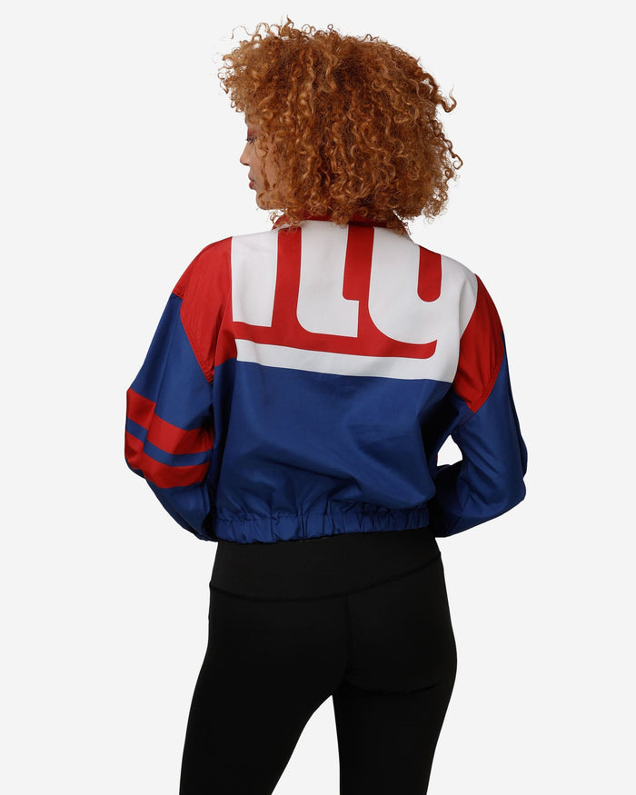 New York Giants Womens Winning Play Windbreaker FOCO - FOCO.com