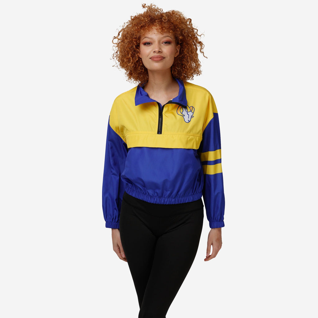 Los Angeles Rams Womens Winning Play Windbreaker FOCO S - FOCO.com