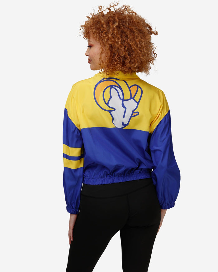 Los Angeles Rams Womens Winning Play Windbreaker FOCO - FOCO.com