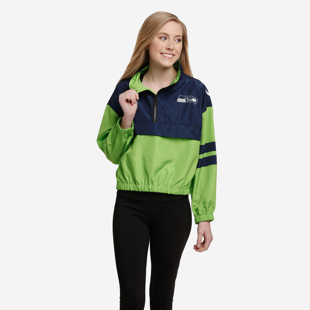 Seattle Seahawks Womens Winning Play Windbreaker FOCO S - FOCO.com