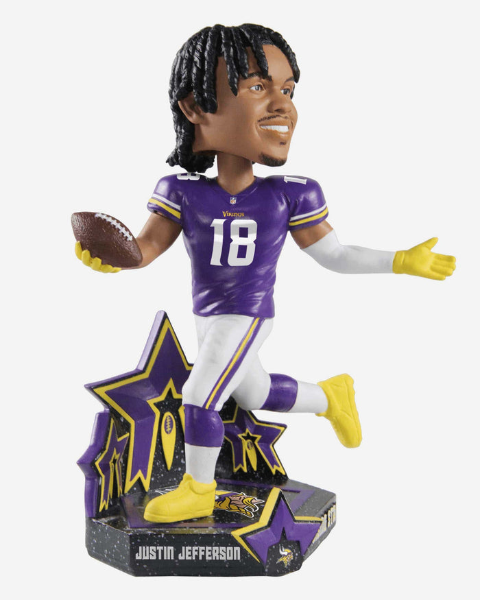 Justin Jefferson Minnesota Vikings Rising Star Bobblehead FOCO - FOCO.com