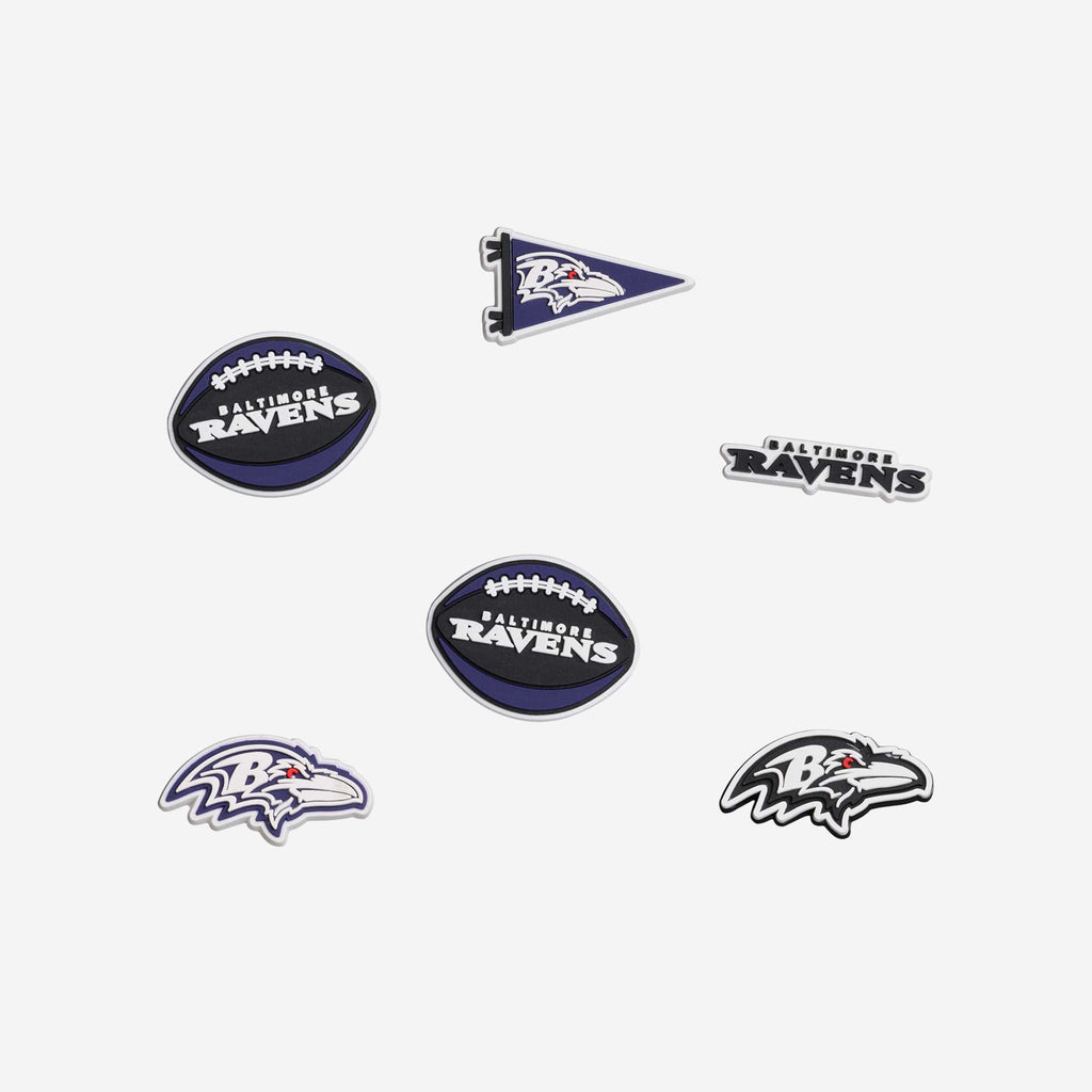 Baltimore Ravens 6 Pack Team Clog Charms FOCO - FOCO.com