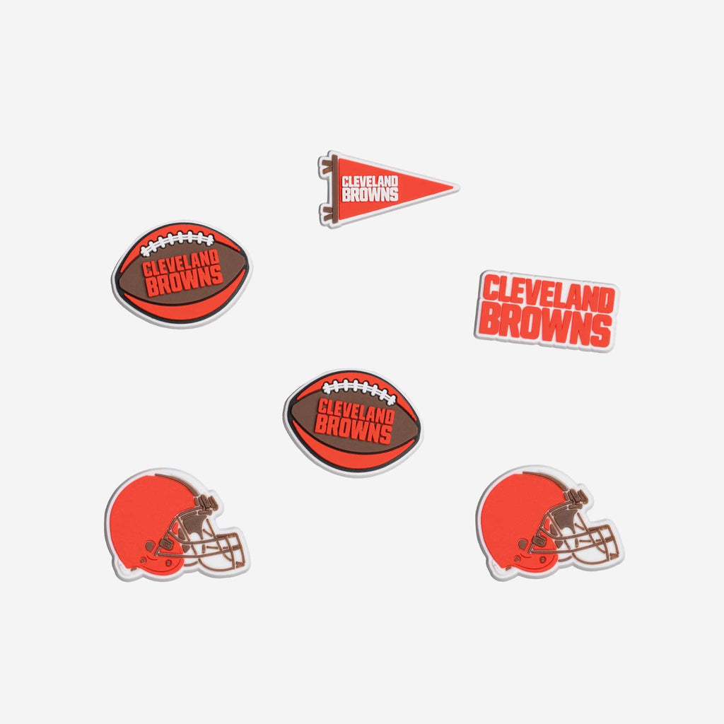 Cleveland Browns 6 Pack Team Clog Charms FOCO - FOCO.com