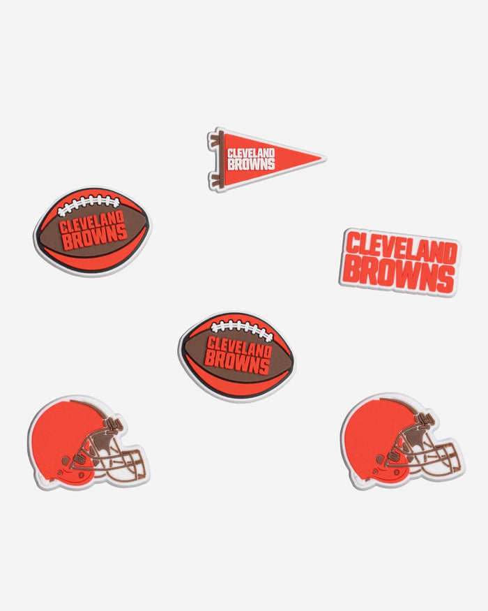 Cleveland Browns 6 Pack Team Clog Charms FOCO - FOCO.com