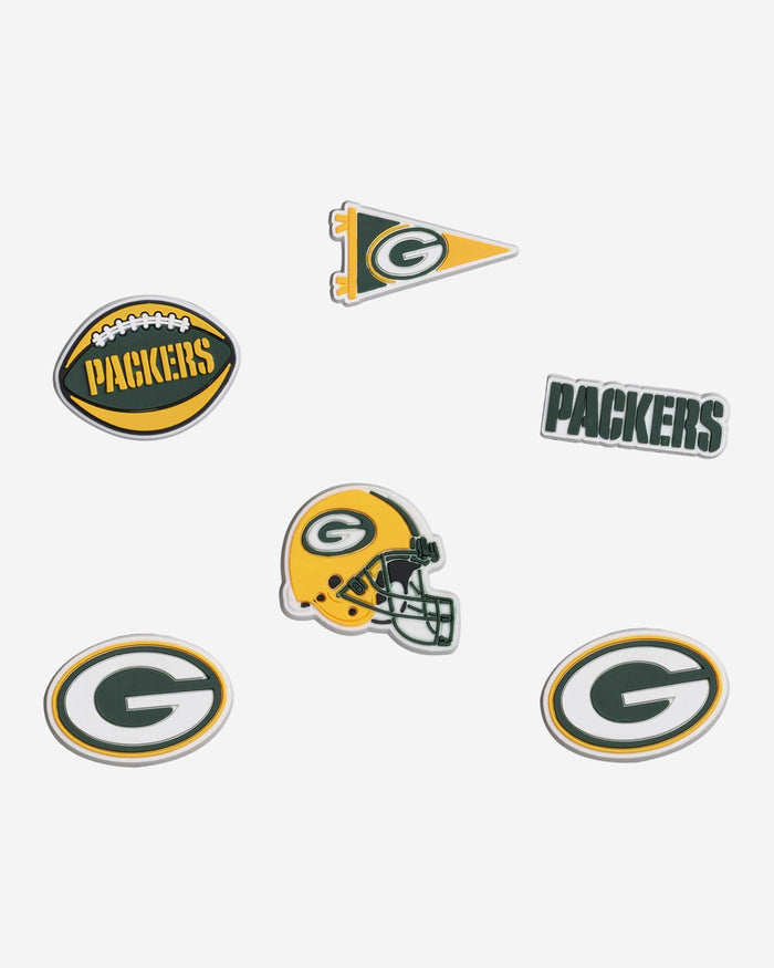 Green Bay Packers 6 Pack Team Clog Charms FOCO - FOCO.com