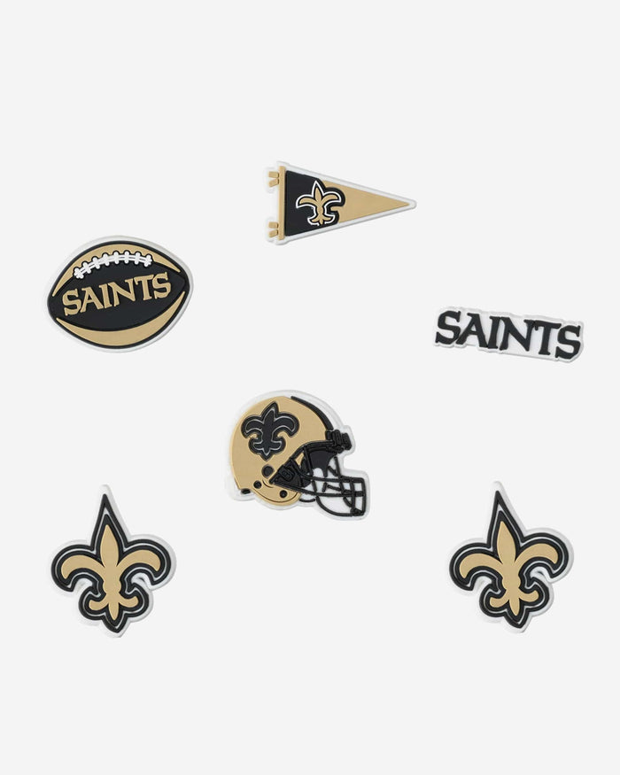 New Orleans Saints 6 Pack Team Clog Charms FOCO - FOCO.com