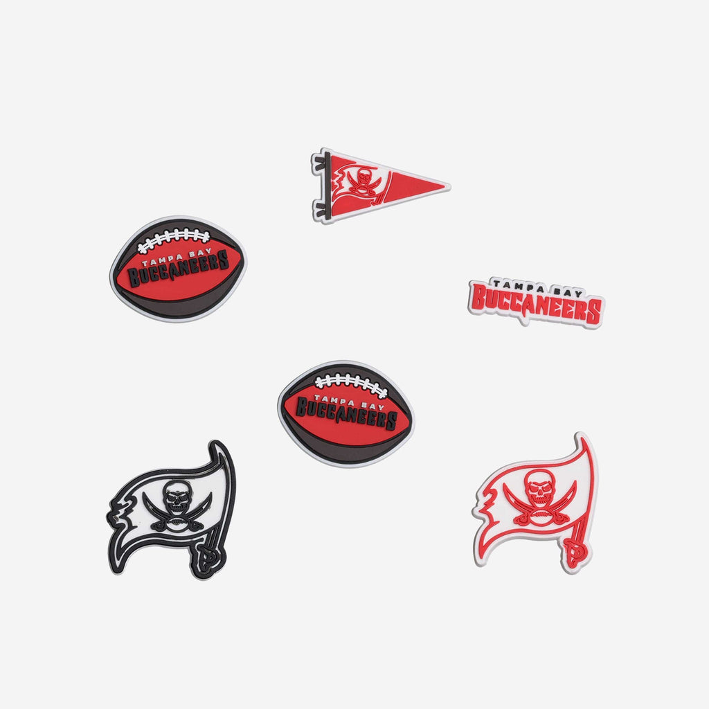 Tampa Bay Buccaneers 6 Pack Team Clog Charms FOCO - FOCO.com