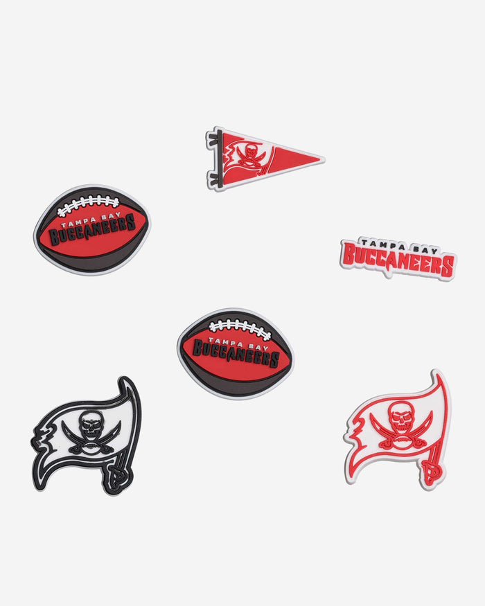 Tampa Bay Buccaneers 6 Pack Team Clog Charms FOCO - FOCO.com