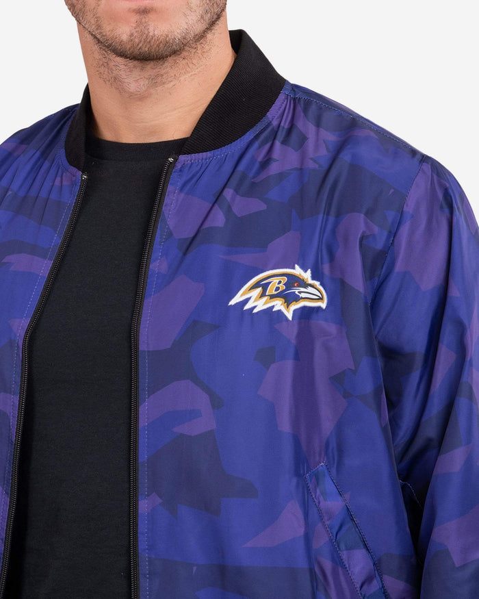 Baltimore Ravens Camo Bomber Jacket FOCO - FOCO.com