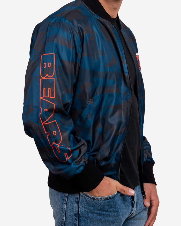 Chicago Bears Camo Bomber Jacket FOCO - FOCO.com