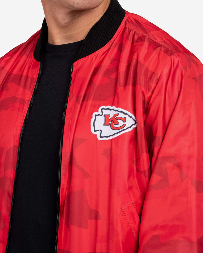 Kansas City Chiefs Camo Bomber Jacket FOCO - FOCO.com