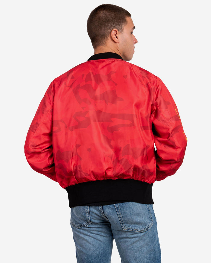 Kansas City Chiefs Camo Bomber Jacket FOCO - FOCO.com