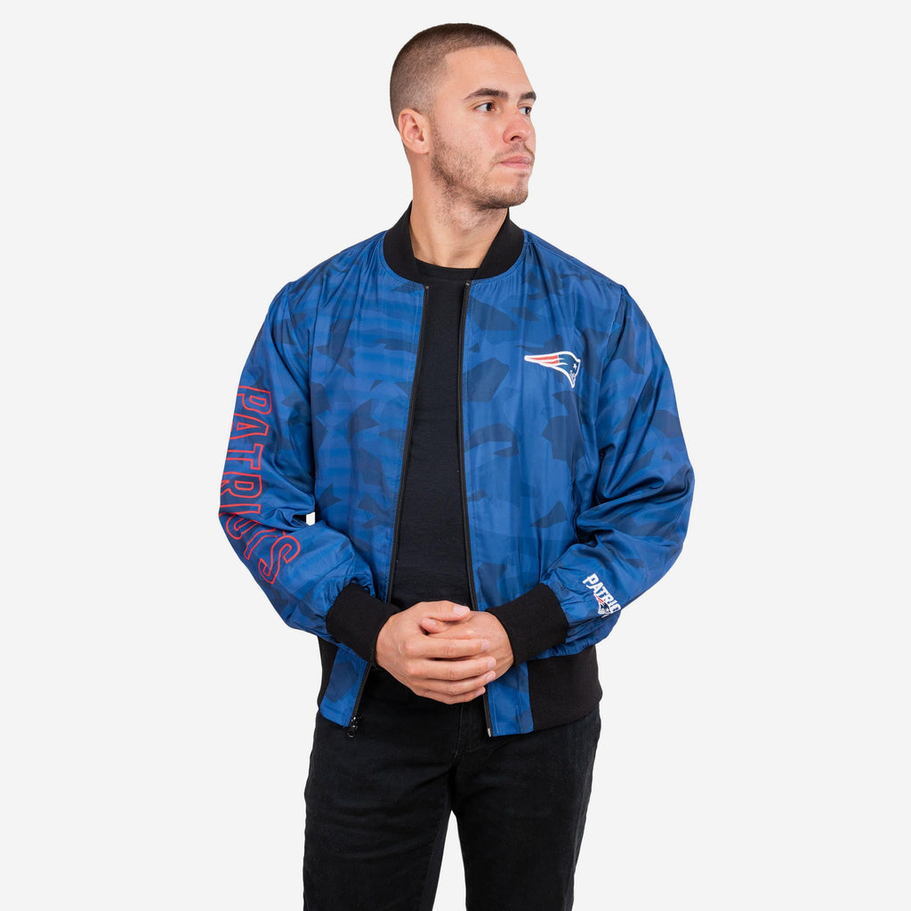 New England Patriots Camo Bomber Jacket FOCO S - FOCO.com