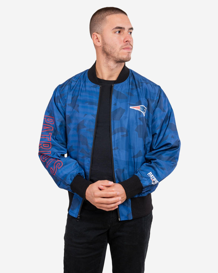 New England Patriots Camo Bomber Jacket FOCO S - FOCO.com