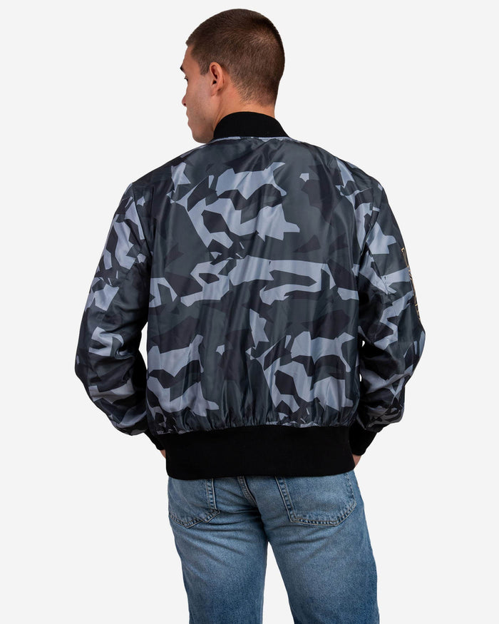 New Orleans Saints Camo Bomber Jacket FOCO - FOCO.com