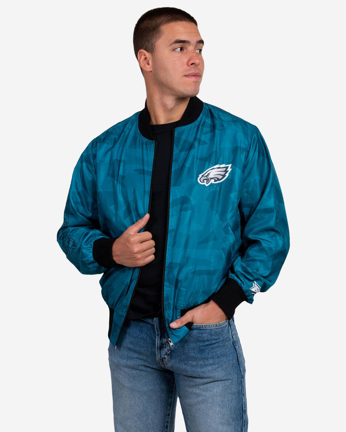 Philadelphia Eagles Camo Bomber Jacket FOCO S - FOCO.com