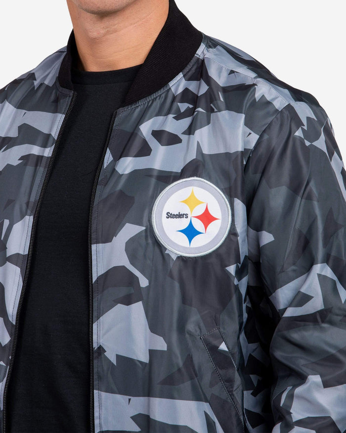 Pittsburgh Steelers Camo Bomber Jacket FOCO - FOCO.com